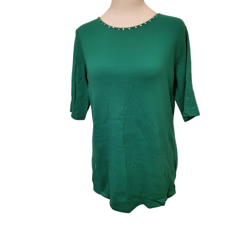 Quacker Factory Top Green sz XS